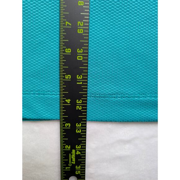 NikeGolf Fit Dry Mens Golf Polo Shirt - XL Green Ribbed Performance Aqua - Picture 5 of 6